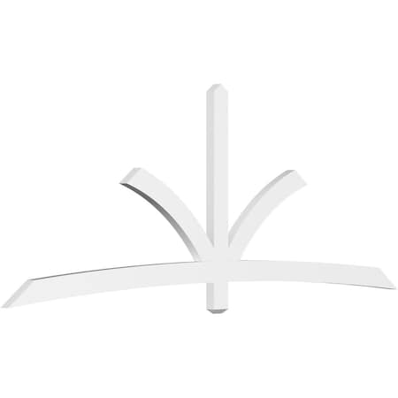 Ekena Millwork Davenport Architectural Grade PVC Gable Bracket, 108"W x 40 1/2"H x 2"D x 4"F, 9/12 Pitch GBP108X41X0204DAV00